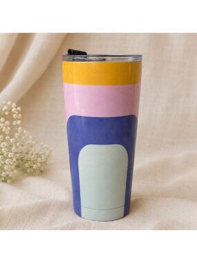 Modern Expressions Geo Stainless Travel Tumbler 20 oz Geometric Insulated Cup